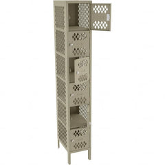 Tennsco - 6 Door, 6 Tier, Welded Locker - Apex Tool & Supply