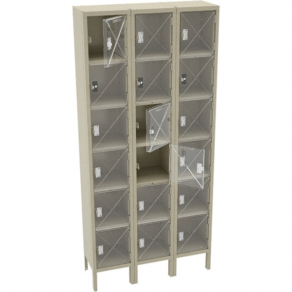 Tennsco - 18 Door, 6 Tier, Welded Locker - Apex Tool & Supply