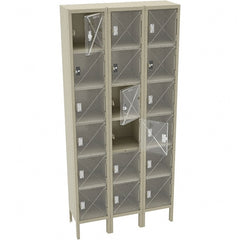 Tennsco - 18 Door, 6 Tier, Welded Locker - Apex Tool & Supply
