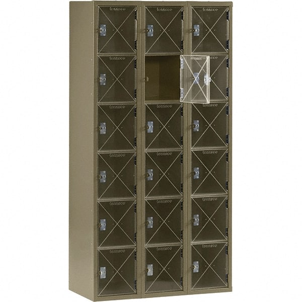 Tennsco - 18 Door, 6 Tier, Welded Locker - Apex Tool & Supply