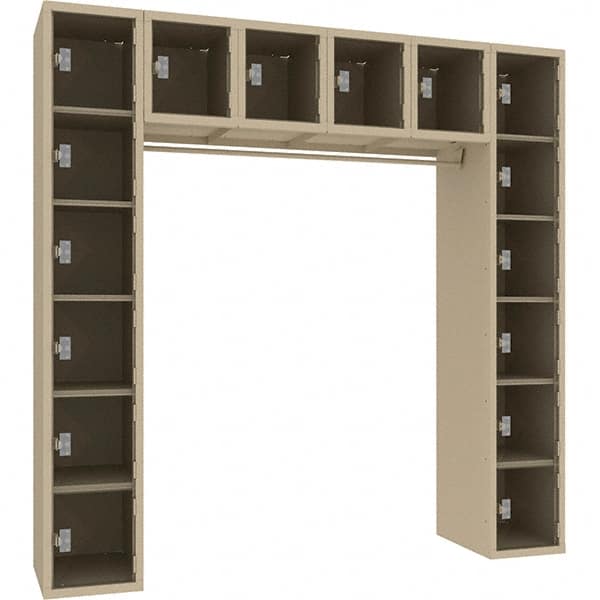 Tennsco - 16 Door, Single Tier, Welded Locker - Apex Tool & Supply