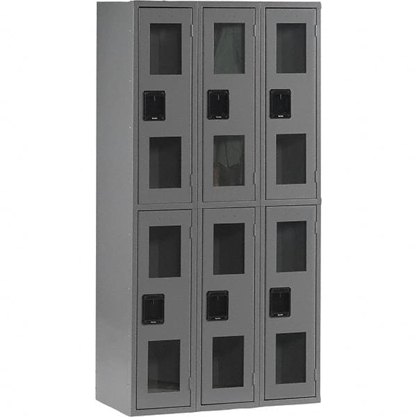 Tennsco - 6 Door, Double Tier, Welded Locker - Apex Tool & Supply