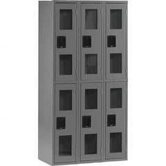 Tennsco - 6 Door, Double Tier, Welded Locker - Apex Tool & Supply
