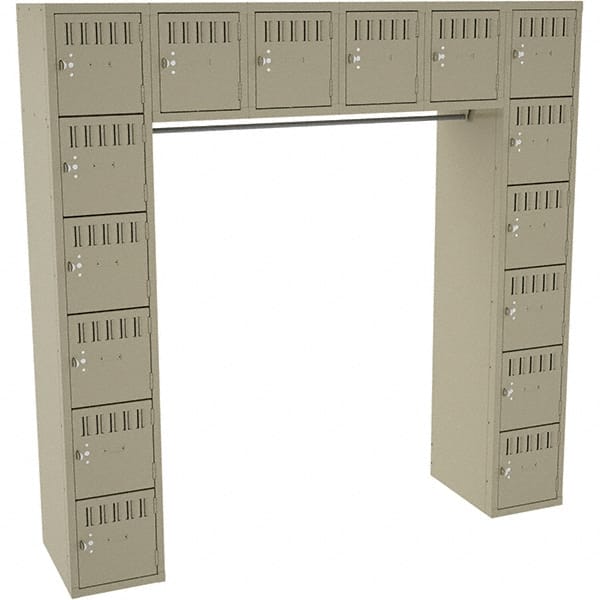 Tennsco - 16 Door, 16 Tier, Welded Locker - Apex Tool & Supply