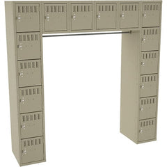 Tennsco - 16 Door, 16 Tier, Welded Locker - Apex Tool & Supply