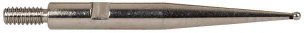 INTERAPID - 0.031" Ball Diam, Steel, Ball Test Indicator Contact Point - 0.812" Contact Point Length, Use with Brown & Sharpe 310-3, 311-3, 310-b-3, 311-bn-3, 312-3 & 312-4 INTERAPID 312 Dial Test Indicators - Apex Tool & Supply