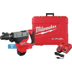 Milwaukee Tool - 18 Volt 1-3/4" SDS Max Chuck Cordless Rotary Hammer - 2900 BPM, 380 RPM, Reversible - Apex Tool & Supply