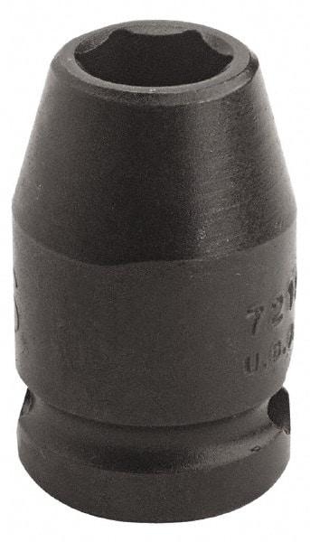 Proto - 3/8" Drive, Power Socket - 6 Points, 1-3/32" OAL - Apex Tool & Supply