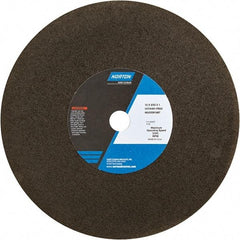 Norton - 12" Aluminum Oxide Cutoff Wheel - 3/32" Thick, 1" Arbor - Apex Tool & Supply