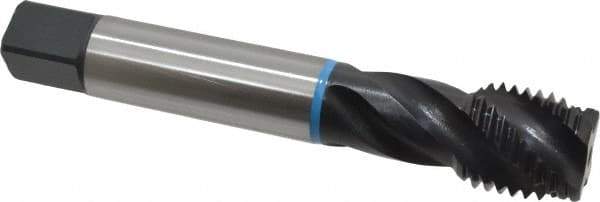 Emuge - 1-1/4 - 7 UNC 4 Flute 2B Modified Bottoming Spiral Flute Tap - Cobalt, Oxide Finish, 7.087" OAL, Right Hand Flute, Right Hand Thread, Series Enorm-VA - Apex Tool & Supply