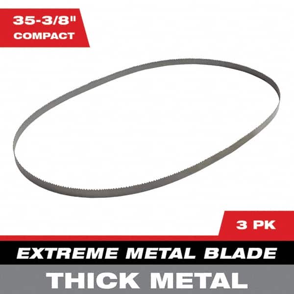 Milwaukee Tool - 2' 11-3/8" x 0.8" x 0.02" 8-10 TPI Bi-Metal Portable Band Saw Blade - Apex Tool & Supply