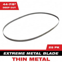 Milwaukee Tool - 44-7/8" x 0.8" x 0.02" 12-14 TPI Bi-Metal Portable Band Saw Blade - Apex Tool & Supply