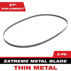 Milwaukee Tool - 27" x 0.8" x 0.02" 12-14 TPI Bi-Metal Portable Band Saw Blade - Apex Tool & Supply