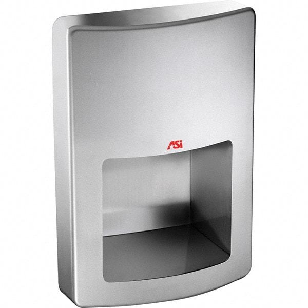 ASI-American Specialties, Inc. - 1000 Watt Satin Stainless Steel Finish Electric Hand Dryer - 120 Volts, 8.3 Amps, 11" Wide x 15-1/2" High x 5-23/32" Deep - Apex Tool & Supply