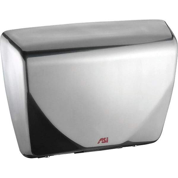 ASI-American Specialties, Inc. - 2200 Watt Satin Stainless Steel Finish Electric Hand Dryer - 100-240 Volts, 18.3 Amps, 14-7/16" Wide x 10-13/16" High x 3-15/16" Deep - Apex Tool & Supply
