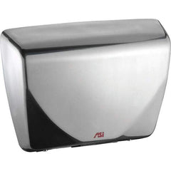 ASI-American Specialties, Inc. - 2200 Watt Satin Stainless Steel Finish Electric Hand Dryer - 100-240 Volts, 18.3 Amps, 14-7/16" Wide x 10-13/16" High x 3-15/16" Deep - Apex Tool & Supply