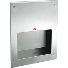 ASI-American Specialties, Inc. - 1000 Watt Satin Stainless Steel Finish Electric Hand Dryer - 115-120 Volts, 10.4 Amps, 12-5/8" Wide x 15-3/4" High x 5-1/2" Deep - Apex Tool & Supply