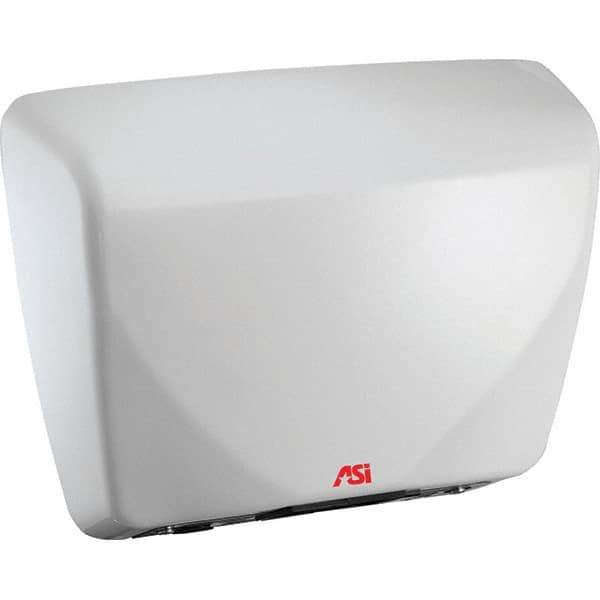 ASI-American Specialties, Inc. - 2200 Watt White Finish Electric Hand Dryer - 100-240 Volts, 18.3 Amps, 15-3/32" Wide x 11-7/32" High x 3-15/16" Deep - Apex Tool & Supply