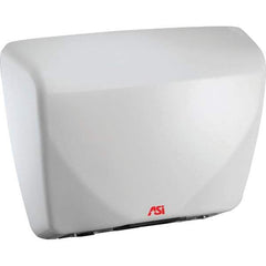 ASI-American Specialties, Inc. - 2200 Watt White Finish Electric Hand Dryer - 100-240 Volts, 18.3 Amps, 15-3/32" Wide x 11-7/32" High x 3-15/16" Deep - Apex Tool & Supply