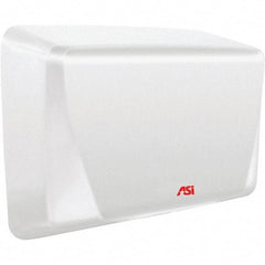 ASI-American Specialties, Inc. - 1000 Watt White Finish Electric Hand Dryer - 115-120 Volts, 10.4 Amps, 10-5/8" Wide x 8-15/32" High x 4" Deep - Apex Tool & Supply