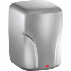 ASI-American Specialties, Inc. - 1600 Watt Satin Stainless Steel Finish Electric Hand Dryer - 110/120 Volts, 14.6 Amps, 8-1/16" Wide x 11-19/64" High x 7-5/64" Deep - Apex Tool & Supply