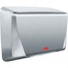 ASI-American Specialties, Inc. - 1000 Watt Satin Stainless Steel Finish Electric Hand Dryer - 115-120 Volts, 10.4 Amps, 10-5/8" Wide x 8-15/32" High x 4" Deep - Apex Tool & Supply