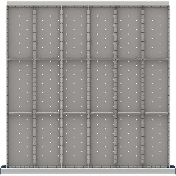 LISTA - 18-Compartment Drawer Divider Layout for 3.15" High Drawers - Apex Tool & Supply