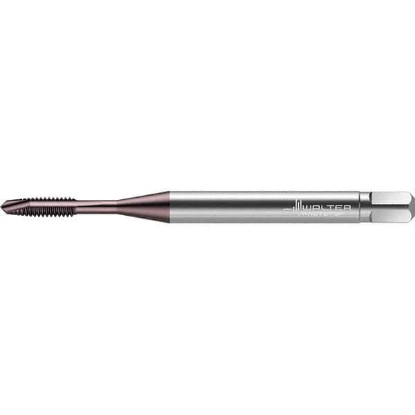 Walter-Prototyp - #1-72 UNF 2 Flute 2B Plug Spiral Point Tap - High Speed Steel, TiAlN Finish, Right Hand Thread, Series TC217 - Exact Industrial Supply