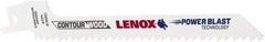 Lenox - 6" Long x 7/16" Thick, Bi-Metal Reciprocating Saw Blade - Tapered Profile, 6 TPI, Toothed Edge, Universal Shank - Apex Tool & Supply