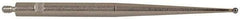 TESA Brown & Sharpe - 1mm Ball Diam, Carbide, Ball Test Indicator Contact Point - 1-7/16" Contact Point Length, Use with Brown & Sharpe BesTest 599 Series - Apex Tool & Supply