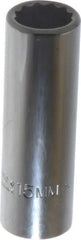 Proto - 3/8" Drive, Deep Hand Socket - 12 Points, 2-3/4" OAL, Chrome Finish - Apex Tool & Supply