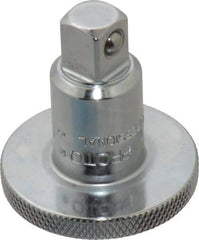 Proto - 3/8" Drive Round Head Ratchet Spinner - Chrome Finish, 1-1/2" OAL, Knurled Head - Apex Tool & Supply