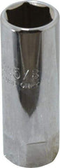 Proto - 5/8", 1/2" Drive, Spark Plug Hand Socket - 6 Points, 2-1/2" OAL, Chrome Finish - Apex Tool & Supply