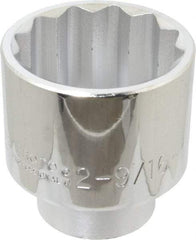 Proto - 2-9/16", 1" Drive, Standard Hand Socket - 12 Points, 4-1/8" OAL - Apex Tool & Supply