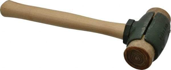 Garland - 2-3/4 Lb Head 1-3/4" Face Rawhide Split Head Hammer - 12-3/4" OAL, Wood Handle - Apex Tool & Supply