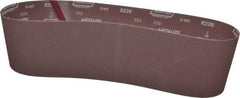 Norton - 6" Wide x 48" OAL, 220 Grit, Aluminum Oxide Abrasive Belt - Aluminum Oxide, Very Fine, Coated, X Weighted Cloth Backing, Series R228 - Apex Tool & Supply