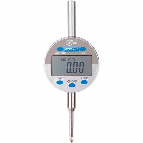 Fowler - 0 to mm Range (0 to 1/2" Range), 0.01mm/0.0005" Resolution, Electronic Drop Indicator - Apex Tool & Supply