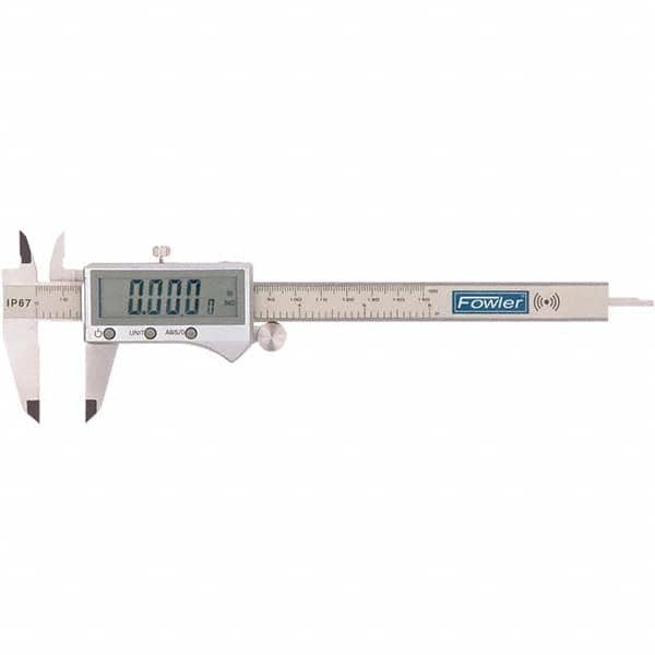 Fowler - 0 to 6" Range, 0.01mm Resolution, IP67 Electronic Caliper - Apex Tool & Supply