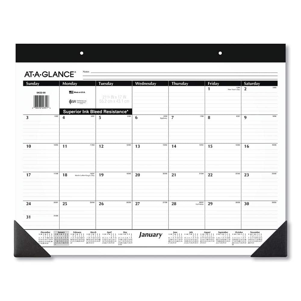 AT-A-GLANCE - Note Pads, Writing Pads & Notebooks Writing Pads & Notebook Type: Desk Pad Size: 22 x 17 - Apex Tool & Supply