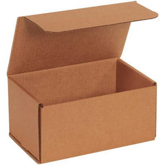 Made in USA - Pack of (50), 5" Wide x 8" Long x 4" High Corrugated Shipping Boxes - Apex Tool & Supply