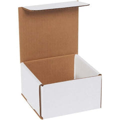 Made in USA - Pack of (50), 5" Wide x 5" Long x 3" High Corrugated Shipping Boxes - Apex Tool & Supply