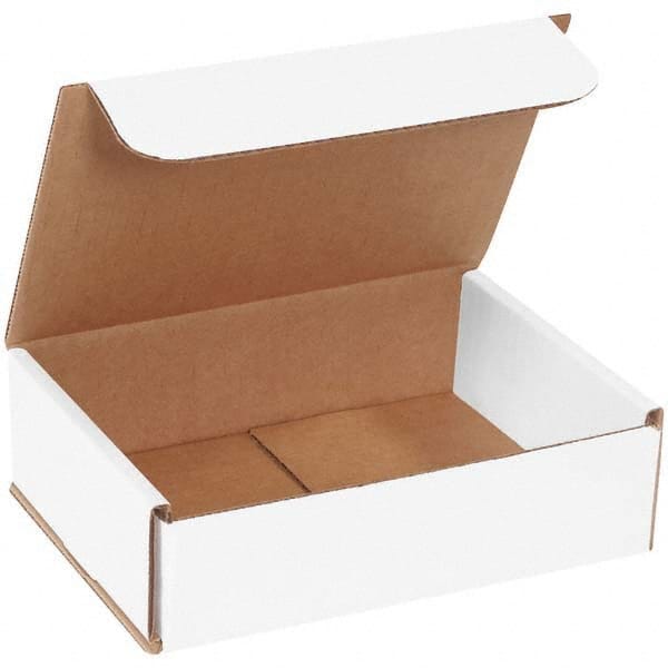 Made in USA - Pack of (50), 6" Wide x 7" Long x 2" High Corrugated Shipping Boxes - Apex Tool & Supply