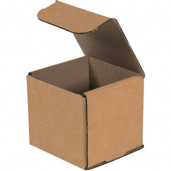 Made in USA - Pack of (50), 6" Wide x 6" Long x 6" High Corrugated Shipping Boxes - Apex Tool & Supply