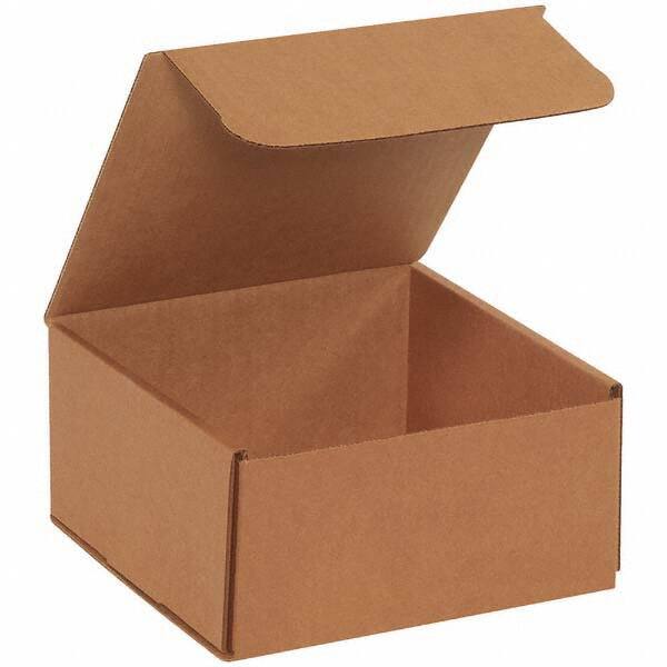 Made in USA - Pack of (50), 8" Wide x 8" Long x 4" High Corrugated Shipping Boxes - Apex Tool & Supply