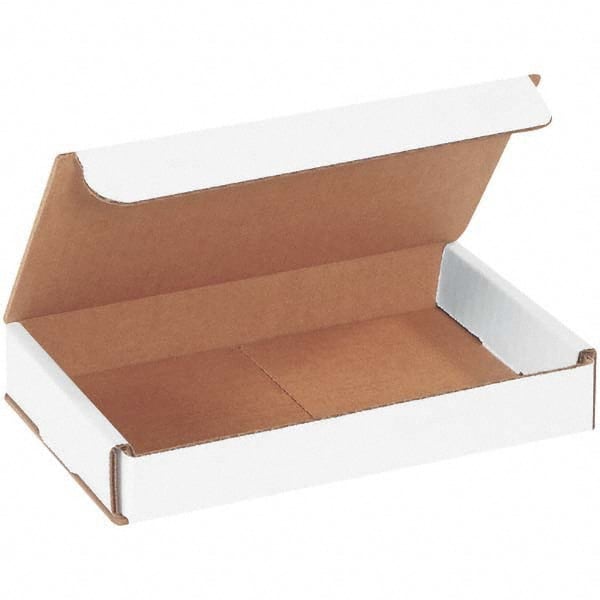 Made in USA - Pack of (50), 5" Wide x 7" Long x 1" High Corrugated Shipping Boxes - Apex Tool & Supply