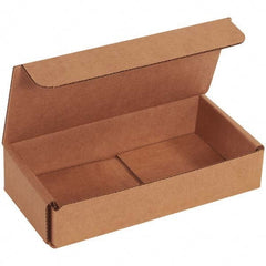 Made in USA - Pack of (50), 3-1/4" Wide x 6-1/2" Long x 1-1/4" High Corrugated Shipping Boxes - Apex Tool & Supply