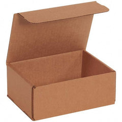 Made in USA - Pack of (50), 4-7/8" Wide x 6-1/2" Long x 2-5/8" High Corrugated Shipping Boxes - Apex Tool & Supply