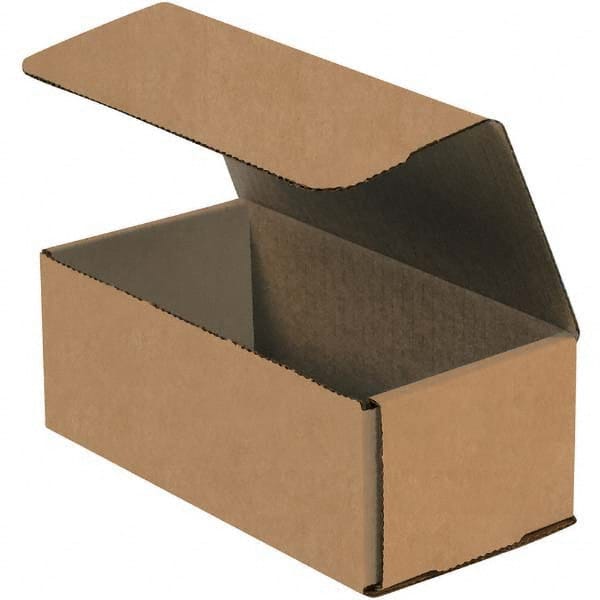 Made in USA - Pack of (50), 5" Wide x 7" Long x 3" High Corrugated Shipping Boxes - Apex Tool & Supply