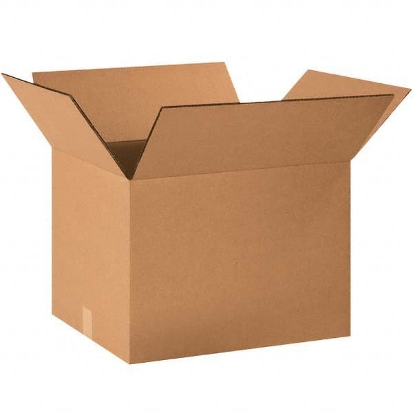 Made in USA - Pack of (15), 16" Wide x 20" Long x 12" High Corrugated Shipping Boxes - Apex Tool & Supply