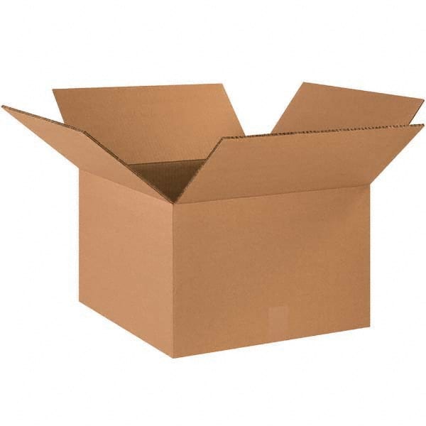 Made in USA - Pack of (10), 16" Wide x 18" Long x 16" High Corrugated Shipping Boxes - Apex Tool & Supply